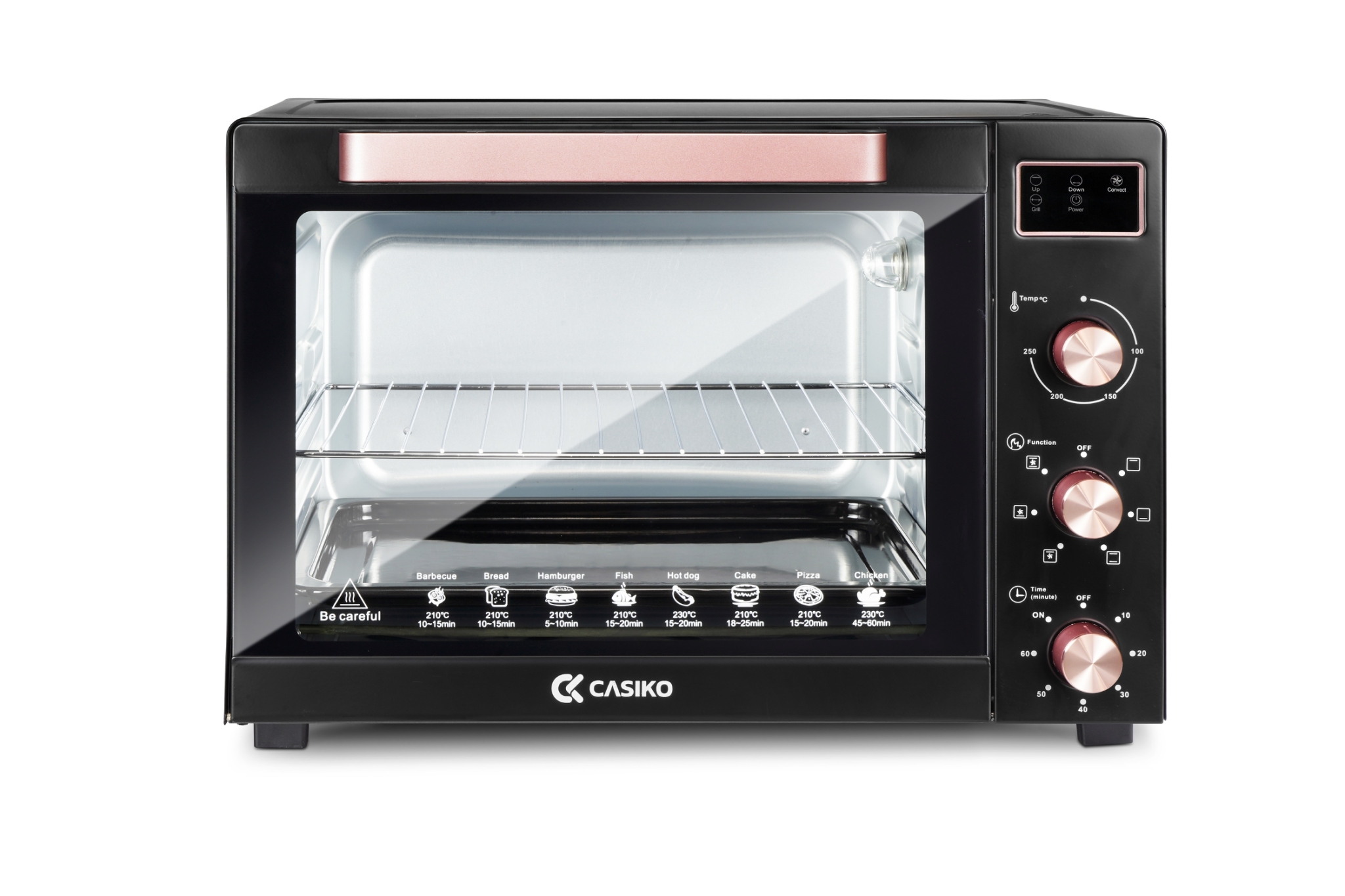 CASIKO เตาอบไฟฟ้า รุ่น CK 60L NEW2020 ความจุ 60 ลิตร ขดลวด 6 เส้น กำลังไฟ 2200 W CK-60L