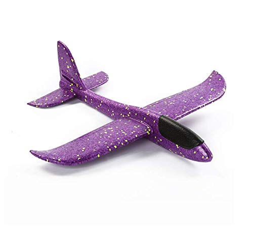 เครื่องบินโยนของเล่นกลางแจ้งสำหรับเด็กเล่น     Throw Plane Aircraft, Outdoor Play Childrens Toy สี สีม่วง สี สีม่วง