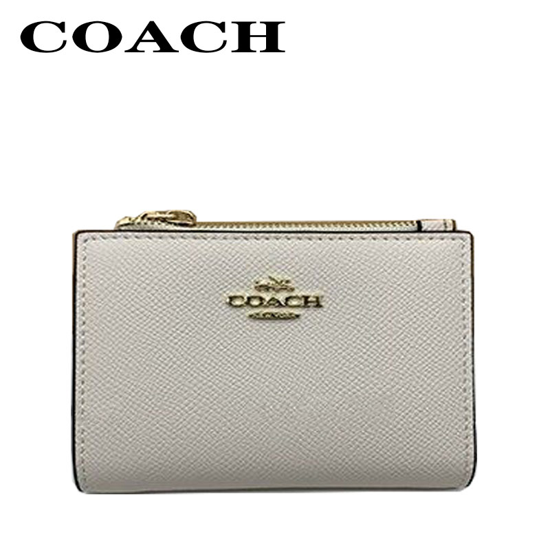 กระเป๋าสตางค์ Coach แท้/F73876/กระเป๋าสตางค์ผู้หญิง/กระเป๋าตัง / กระเป๋าสตางค์ผู้หญิงพับได้/กระเป๋าสตางค์บัตร/กระเป๋าซิป