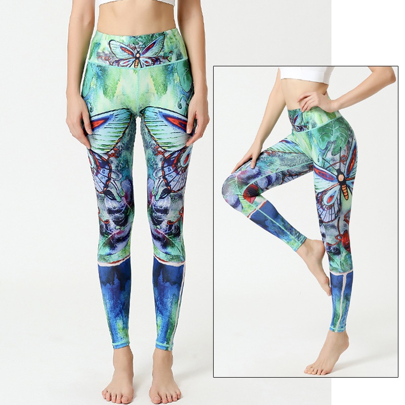 Cloud Hide Yoga Pants Sports Leggings Women High Waist Trainer Long Tights  Flower Push Up Running Trouser Workout Plus Size Xl