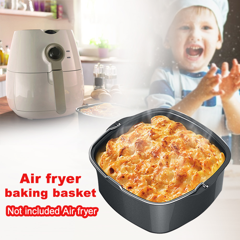 หม้อทอดAir Fryerไฟฟ้าทำอาหารสำหรับHD9232 HD9233อุปกรณ์เสริมNon-Stick DIYย่างกล่องอบจานถาดสำหรับHD9220 HD9627