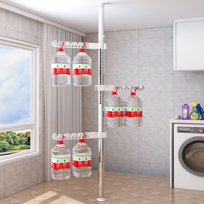 Tepe Hanging Rack Top-Of-The-Sky Clothes Rack Home Floor-To-Ceiling Indoor Punch-Free ...