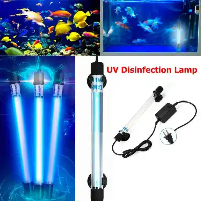 GABRIELLE SPORTS Clean 110V/220V Germicidal Light Pond Fish Tank Sterilizer Light Ultraviolet Lamp uv sterilizer lamp Aquarium Submersible UV Light