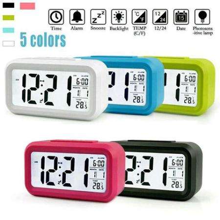 นาฬิกาปลุกตั้งโต๊ะเรืองแสง สีขาว นาฬิกาปลุก นาฬิกาหัวเตียง นาฬิกาปลุกdigital นาฬิกาปลุกLED นาฬิกาตั้งโต๊ะ นาฬิกาเรืองแสง นาฬิกาปลุกดังๆ นาฬิกาปลุกดิจิตอล นาฬิกาแรเืองแสงตอนกลางคืน นาฬิกาน่ารักๆ นาฬิกาตั้งโต้ะ  LCD Clock