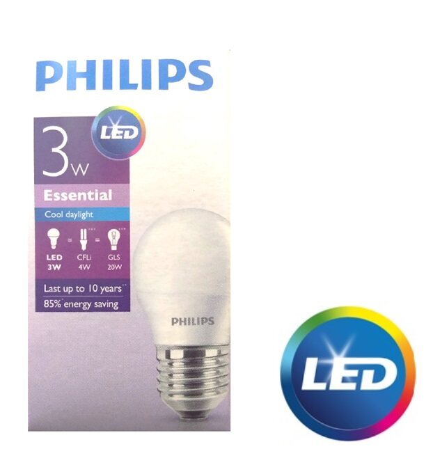 Philips Led Bulb W Essential Cool Daylight E Top One Power