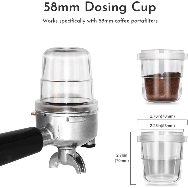 58Mm Dosing Cup, Espresso Dosing Cup for 58Mm Portafilters, Coffee Machine Accessories