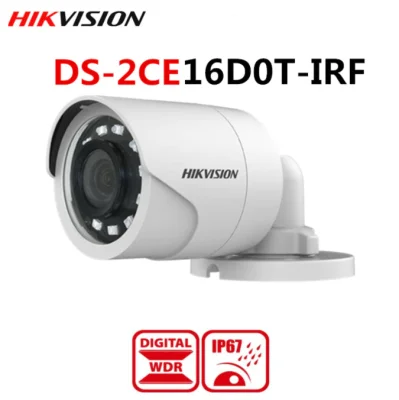 Hikvision กล้องวงจรปิด HDTVI 1080P รุ่นDS-2CE16D0T-IRF(C) Lens (3.6 mm) 4 ระบบ : HDTVI, HDCVI, AHD, ANALOG มีปุ่มปรับระบบในตัว