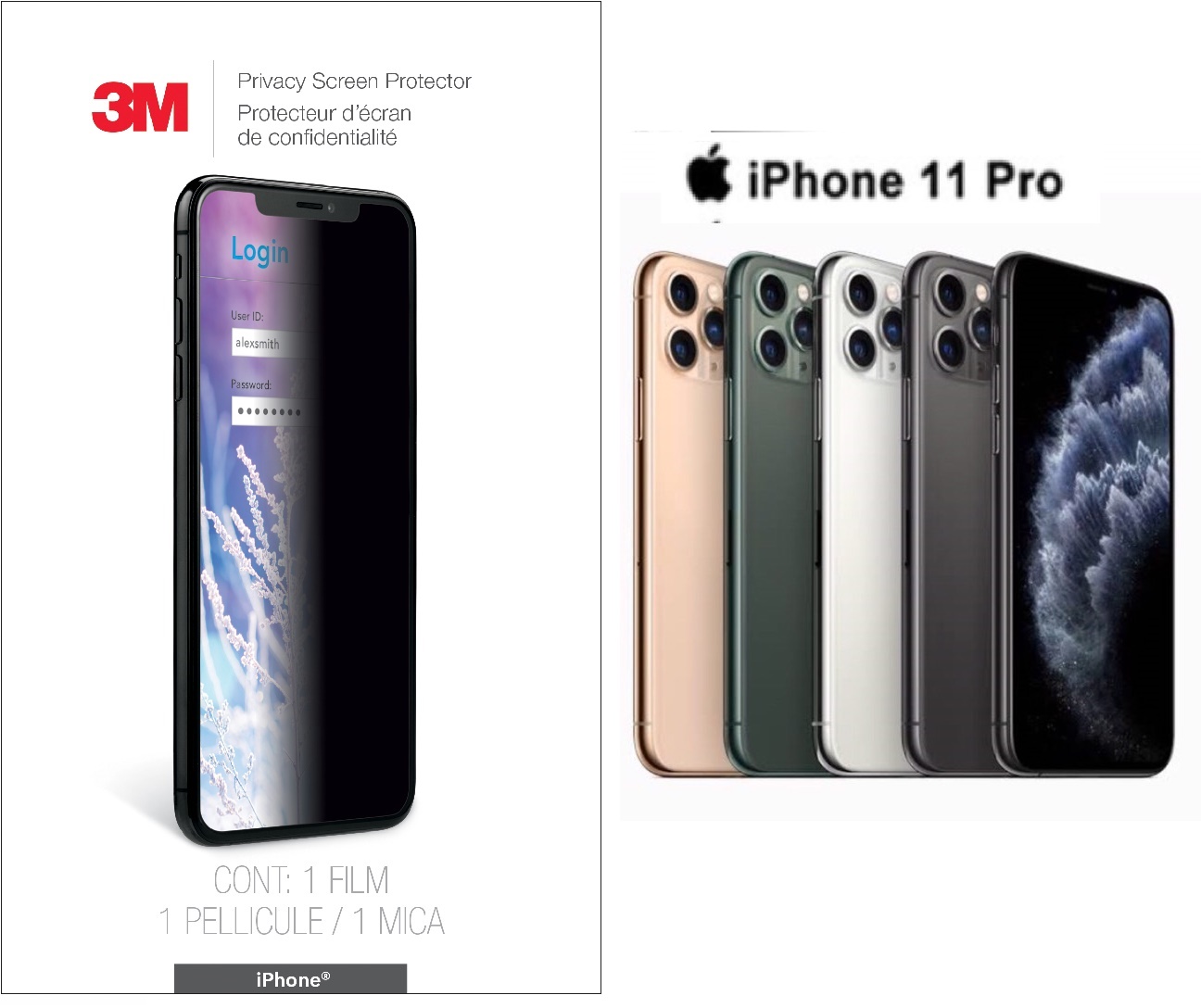 3M Privacy Filter for iPhone 11 Pro