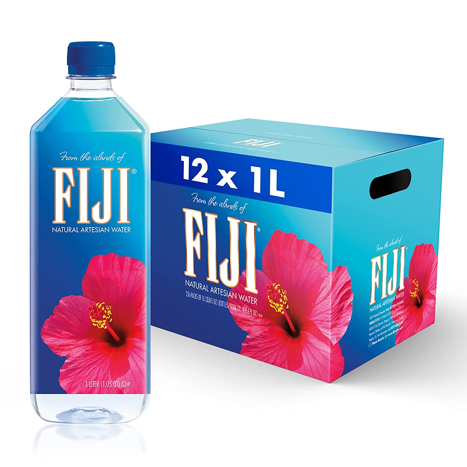 FIJI Mineral Water 1L. 12 Bottle น้ำแร่ฟิจิ 1 ลิตร รวม 12 ขวด
