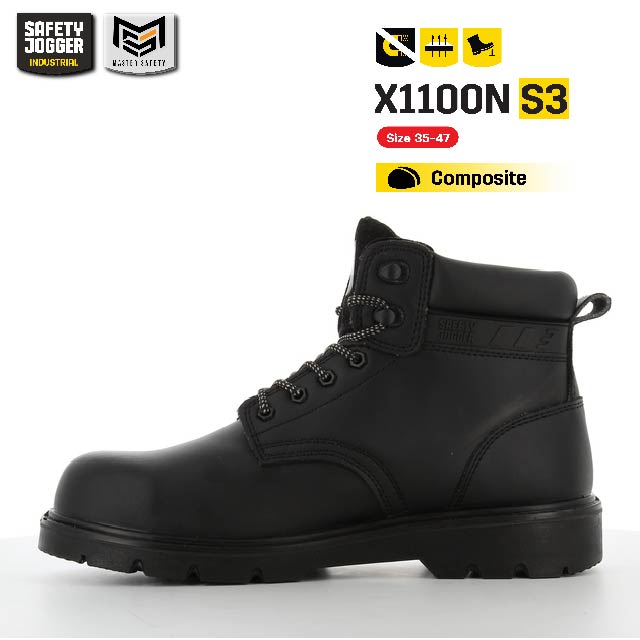 [รับประกัน 3 เดือน] Safety Jogger รุ่น X1100N S3 รองเท้าเซฟตี้หุ้มข้อ