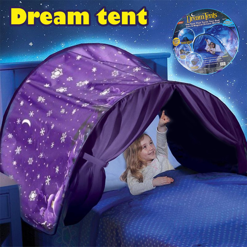 Hisale 🔥⚡สินค้าแนะนำ🔥⚡เต๊นท์เด็กเสริมสร้างจินตนาการ (Dream Tents) สีม่วง