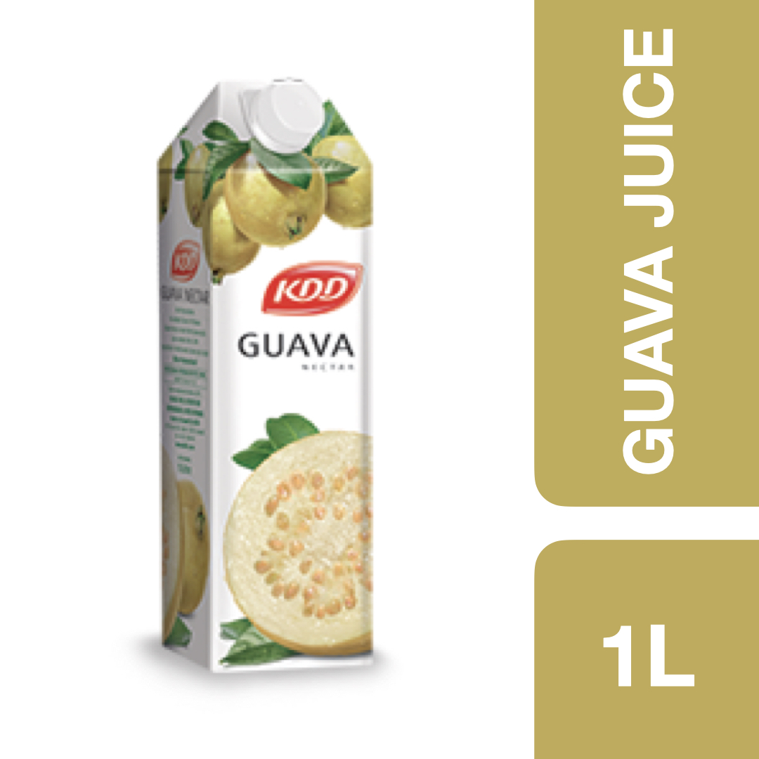 KDD Guava Juice 1L ++ เคดีดี น้ำฝรั่ง 1 ลิตร