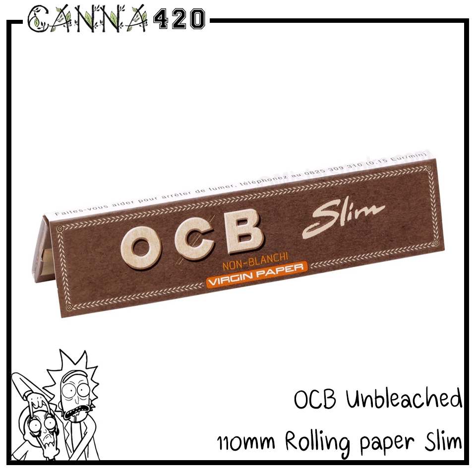 [ส่งจากไทย] กระดาษ OCB Unbleached Rolling paper 110mm King Slim แพ็ค 3 / 5 / 10 / 50 Booklets
