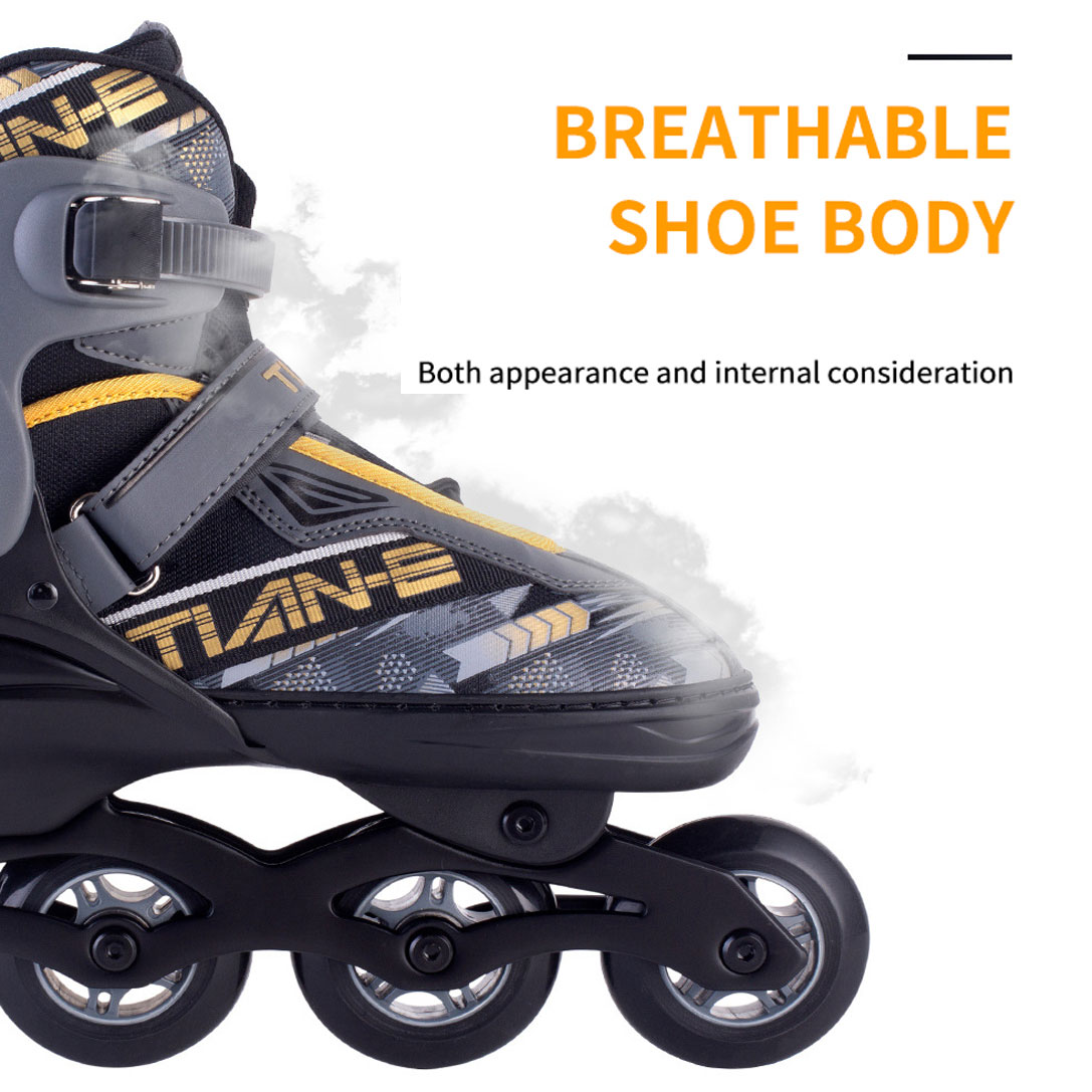 รองเท้าสเก็ต โรลเลอร์เบลด High Bounce Adjustable Inline Skates for Kids
