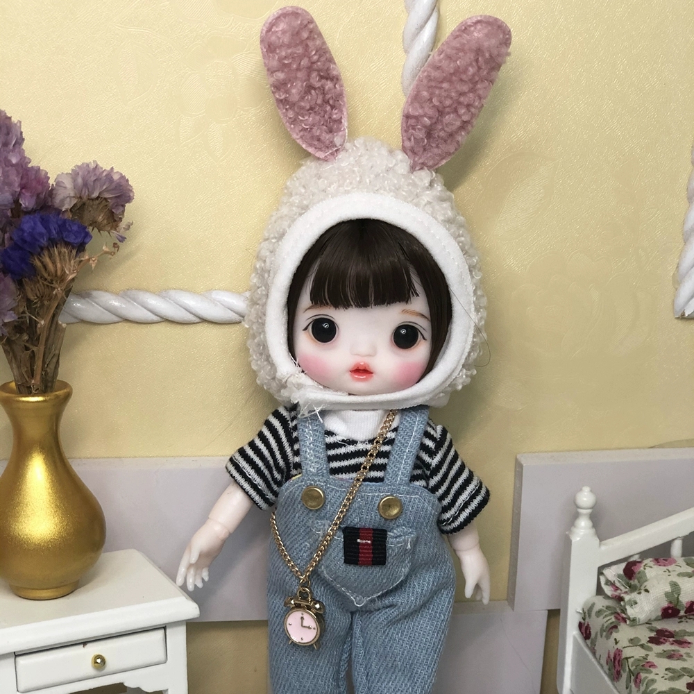 Jointed doll BJD Mini doll hand make up face doll 17cm dolls selling ...