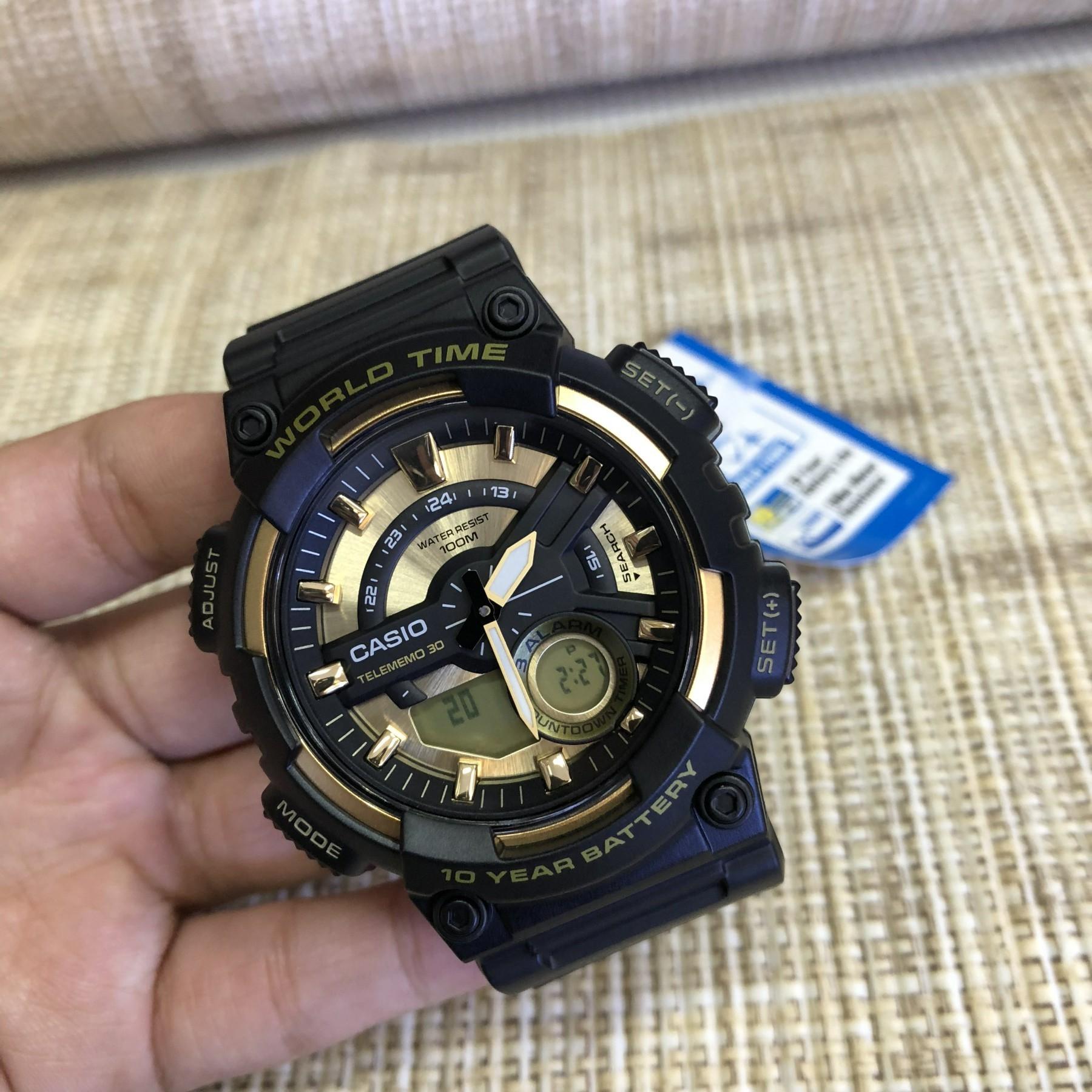 Casio AEQ-110BW-9AVDF – Orologio Analogico-Digitale Uomo – Quarzo – Cronografo