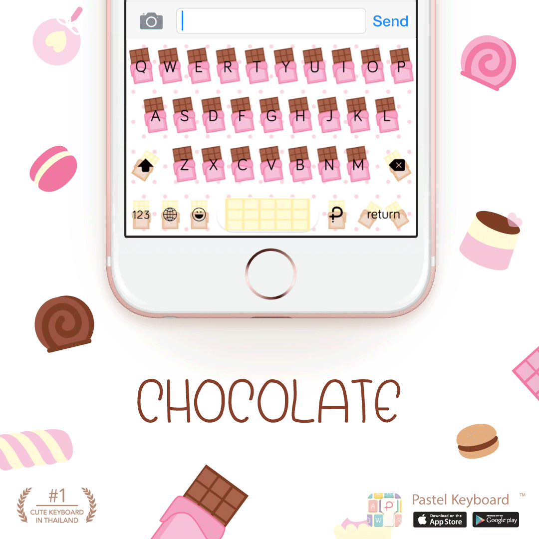 Chocolate Keyboard Theme⎮(E-Voucher) for Pastel Keyboard App