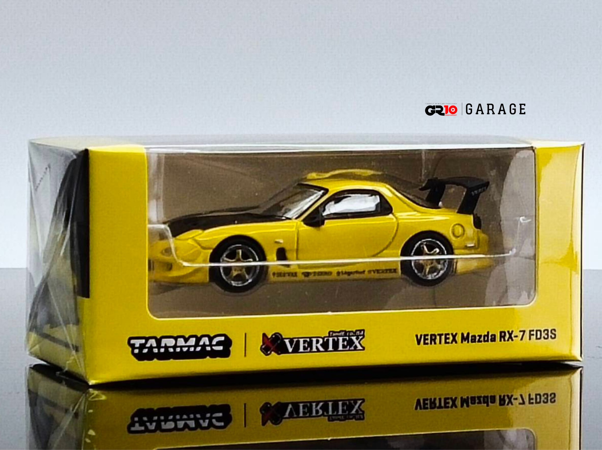 VERTEX Mazda RX-7 FD3S Yellow Metallic 164 (TARMAC
