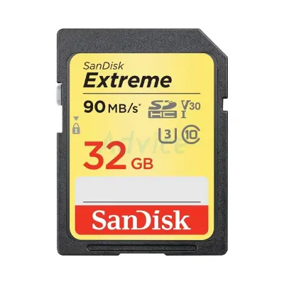 SD Card 32GB SanDisk Extreme (90MB/s,)