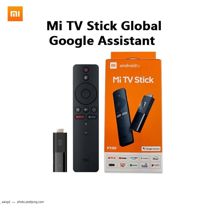 Xiaomi Mi TV Stick Global 3D 4K 1080p HDR Netflix Android TV แอนดรอยด์ทีวีสติ๊ก รองรับก