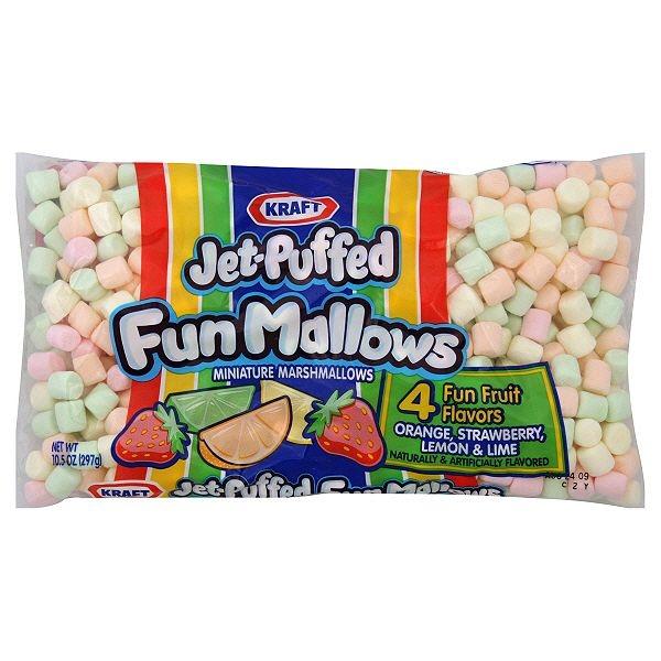 Kraft Jet-Puffed Mini Marshmallow Fruity (USA Imported) คราฟ์ ขนม มาร์ชแมลโลว์ รสผลไม้ 283g.