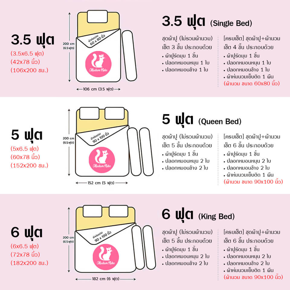 JESSICA ผ้าปูที่นอน (ไม่รวมผ้านวม) สีขาว WHITE (เลือกขนาดเตียง 3.5 ฟุต ...