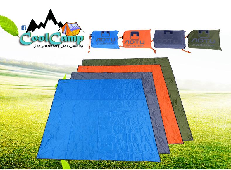 ผ้ากราวชีท Aotu กันน้ำ ขนาด 2.15x2.15 ม.   คุณภาพดี ใช้สำหรับรองใต้เต๊นท์ หรือ ทำ ฟรายชีท คลุมเต๊นท์