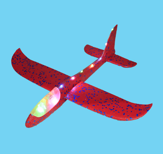 (YIQIFA) ถูกมากๆ เครื่องบินร่อน เครื่องบิน LED Light Up เครื่องบินโฟม เครื่องบินเด็ก เครื่องบินโฟน led