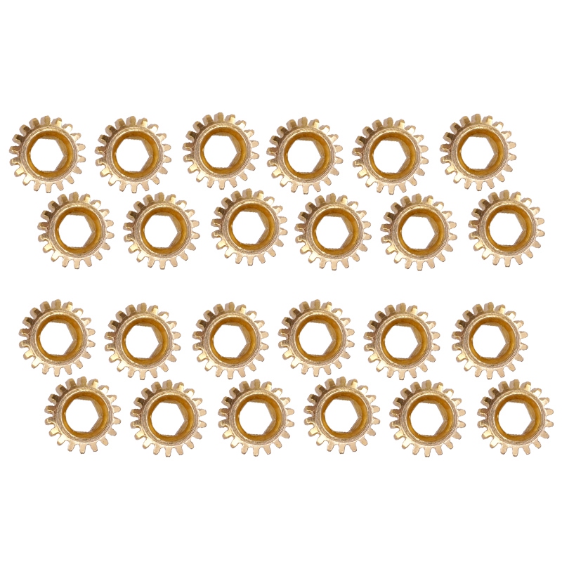 24Pcs Guitar Tuning Open Hole Gears Tuning Pegs Key Machine Heads Hex Hole Gears 1:18 Guitar Accessories