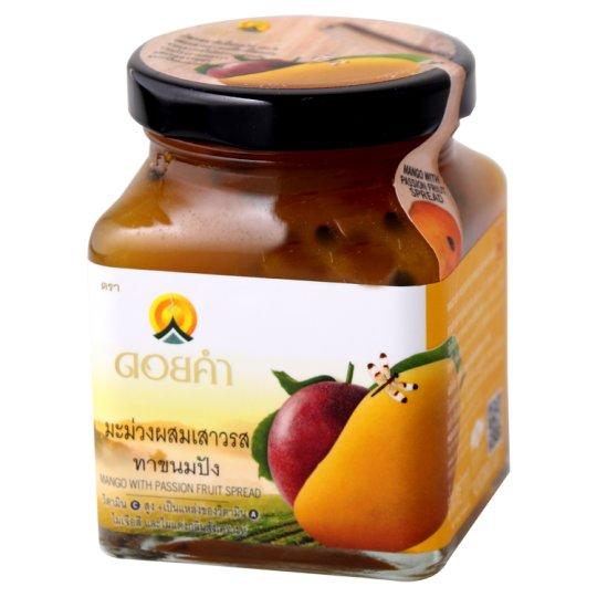 ดอยคำ มะม่วงผสมเสาวรสทาขนมปัง 220กรัม/Doi Kham Mango Mixed Passion Fruit Spread 220g