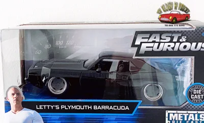 Fast And furious Plymouth Baracuda 1/24 JADA
