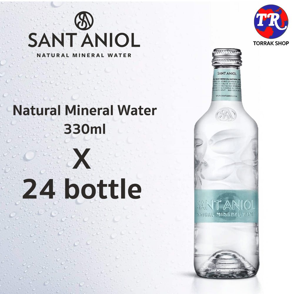 Sant Aniol Natural Mineral Water แซงต์-อานนีออร์ น้ำแร่ธรรมชาติ จาก ประเทศสเปน 330มล. 24 ขวด