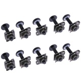 โปรโมชั่น 10pcs 6mm Motorcycle Fairing Bolt Spire Speed Clip Screw Spring Nuts(Black) - intl ดีไหม
