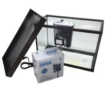 รีวิว ตู้เลี้ยงปลา,กุ้ง พร้อมฝาปิดตู้ ขนาด 12 นิ้ว(31x15.5x20cm)แถมฟรีกรองแขวนตู้ปลา แบบถอดล้างได้ ตัวอุปกรณ์ใสสามารถมองเห็นด้านใน กินไฟน้อย ขนาด 2.5W รุ่นXP-03B pantip