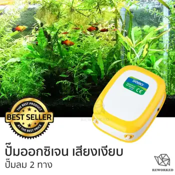 รีวิว ปั๊มออกซิเจน ปั๊มลม เสียงเงียบ ปั๊มลม 2 ทาง สำหรับเลี้ยงปลา กุ้ง SOBO Aquarium Air Pump SB-9905 ดีไหม