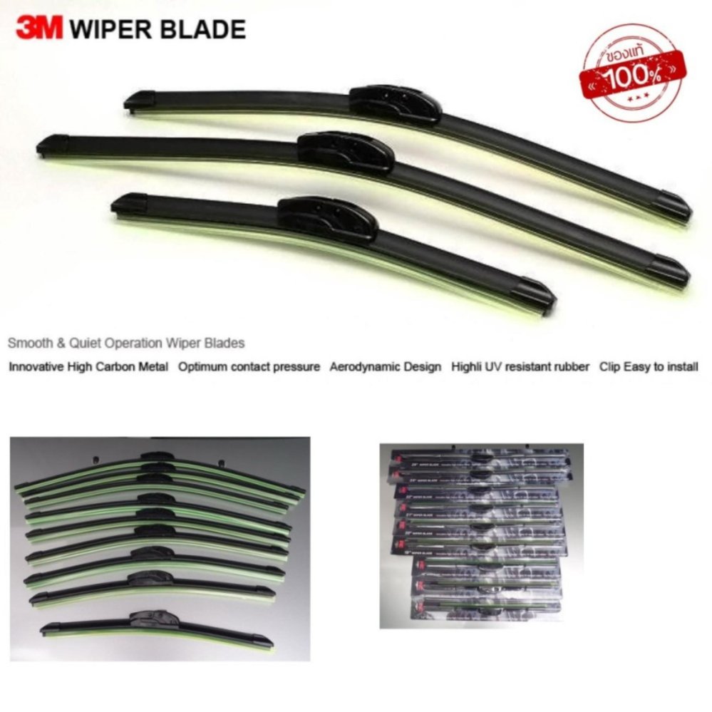 ราคา 3M ใบปัดน้ำฝน TOYOTA Prius 20112014 ขนาด 26" + 16" UV Wiper Blade