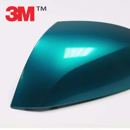 3M Wrap Film series 1080 สติ๊กเกอร์ติดรถแบบเงาสีฟ้าน้ำทะเล (30cm.x30cm.)