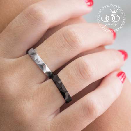 555jewelry แหวน รุ่น MNC-R529-D (Black) (R93) แหวนคู่รัก แหวนคู่ แหวนผู้ชายเท่ๆ แหวนแฟชั่นชาย แหวนผู้ชาย แหวนของผู้ชาย