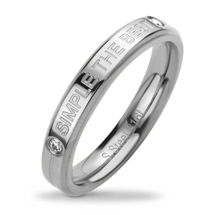 555jewelry แหวน รุ่น MNR-356T-A (Steel)แหวนผู้หญิง แหวนคู่ แหวนคู่รัก เครื่องประดับ แหวนผู้ชาย แหวนแฟชั่น