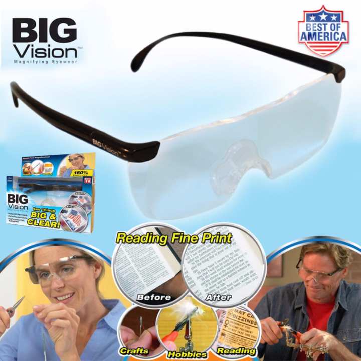 65Smarttools BIG VISION แว่นตาขยายไร้มือจับ แว่นขยายไร้มือจับ แว่นขยาย แว่นอ่านหนังสือ ของแท้ราคาเบา!!!