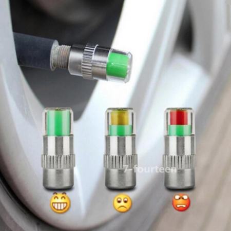 7-fourteen จุ๊บลมยางอัฉริยะ AIR ALERT TIRE VALVE CAP (4PCS/SET)