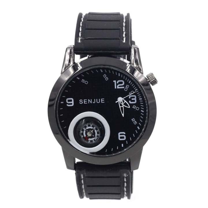 ADVANTURE นาฬิกาข้อมือผู้ชาย รุ่น เข็มทิศ - GP9206 (Pure Black)