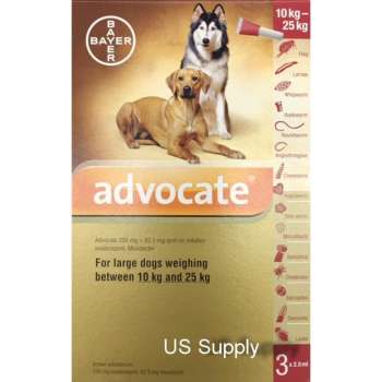 รีวิว Advocate สุนัข 10-25 กก. (3 หลอด) ยาหยดกำจัดหมัด ไรหู ไรขี้เรื้อน กันพยาธิหัวใจ พยาธิตัวกลม ดีไหม