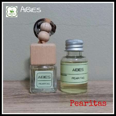 aibies [กลิ่นไวท์ทีและกีวี] น้ำหอมรถอโรม่า ปลอดแอลกอฮอล์ ขนาด 6 mL + รีฟิล 15 mL