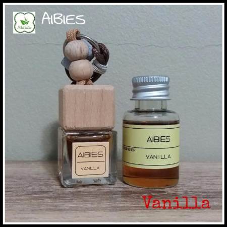 - aibies [กลิ่นวนิลา] น้ำหอมรถอโรม่า ปลอดแอลกอฮอล์ ขนาด 6 mL + รีฟิล 15 mL