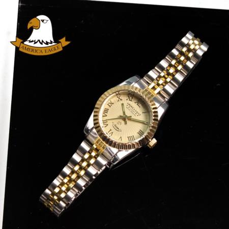 AMERICA EAGLE นาฬิกาข้อมือผู้หญิง สายสแตนเลส รุ่น AE022L - SilverGold / Gold 