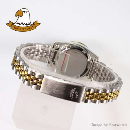AMERICA EAGLE นาฬิกาข้อมือผู้หญิง สายสแตนเลส รุ่น AE022L - SilverGold / Gold 