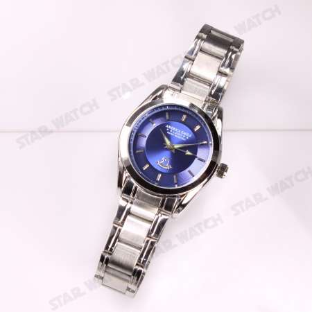 AMERICA EAGLE นาฬิกาข้อมือผู้หญิง สายสแตนเลส รุ่น AE024L - Silver / Blue
