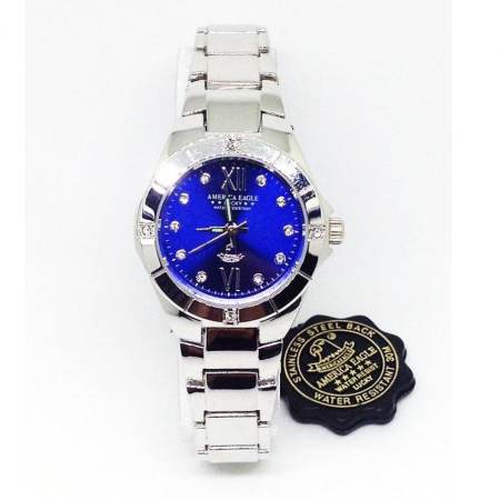 America Eagle นาฬิกาข้อมือผู้หญิง สายสแตนเลส รุ่น Lucky6211L หน้าปัดสีน้ำเงิน America Eagle นาฬิกาข้อมือผู้หญิง สายสแตนเลส รุ่น Lucky6211L หน้าปัดสีน้ำเงิน
