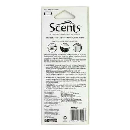 Auto Expesstions Scents แผ่นหอม แผ่นน้ำหอม ปรับอากาศ ใน รถยนต์ ห้องทำงาน ห้องนอน กลิ่น new car scent (voiture neuve)  1 ชิ้น